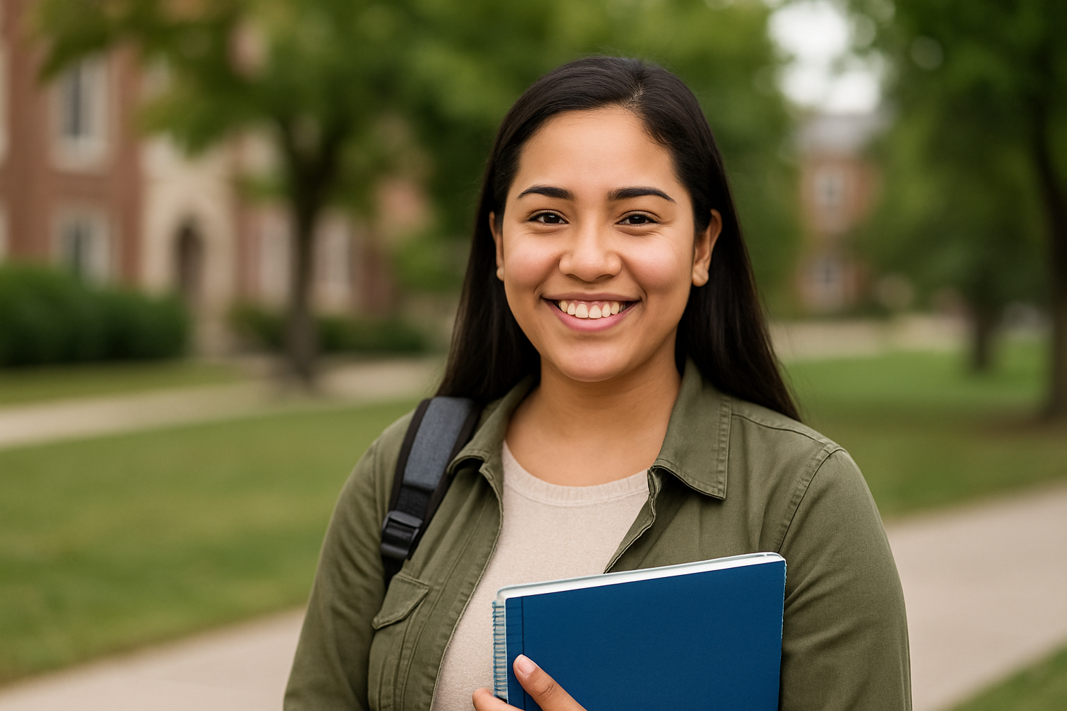 Hispanic Fund website — campus scene